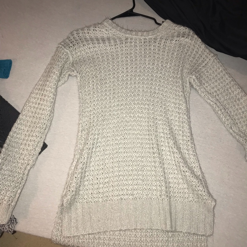 Long grey sweater